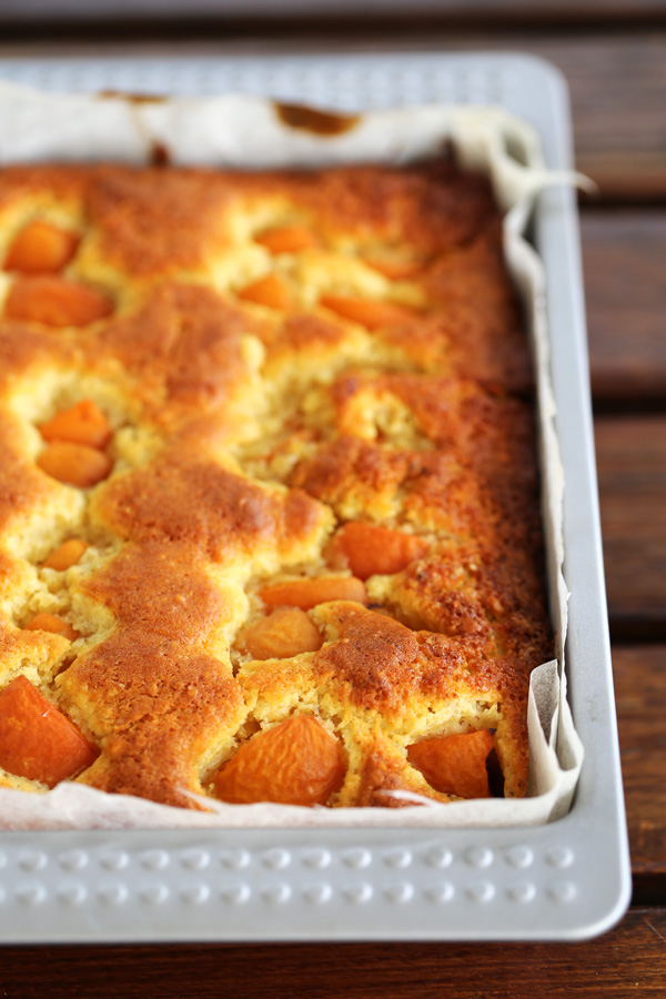 Gâteau aux abricots - apricots cake - moelleux et parfumé - Delimoon.com