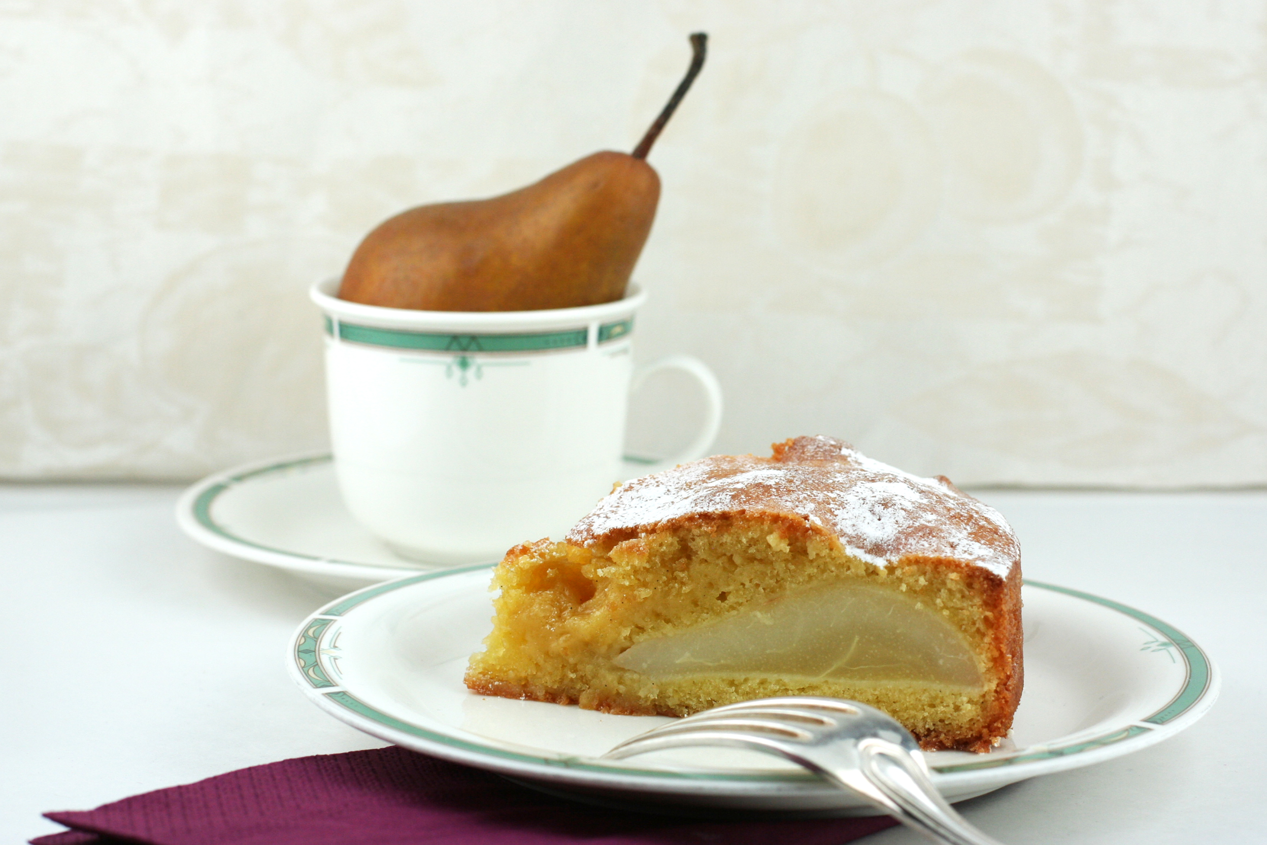 Gâteau fondant poires et vanille - delimoon.com