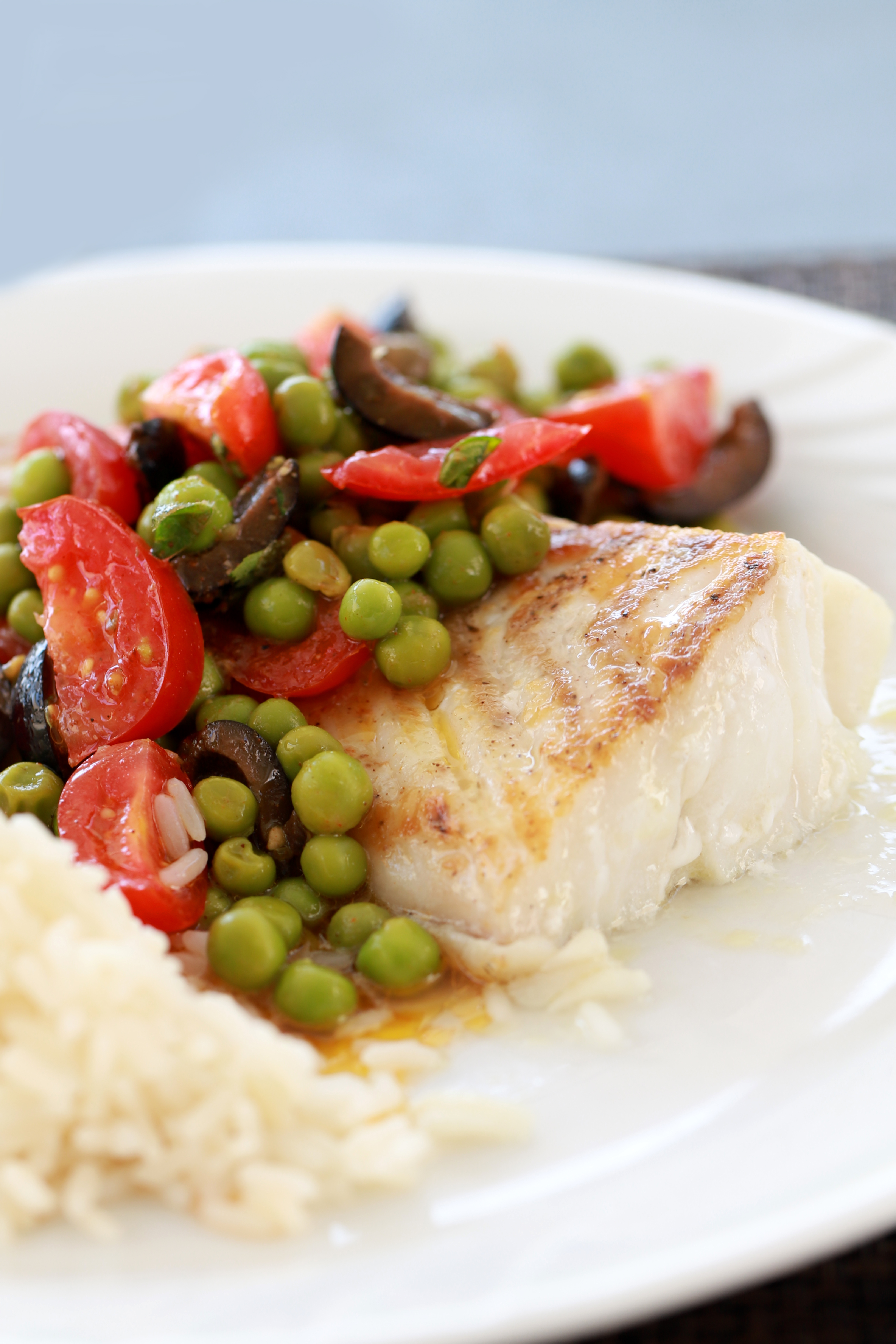 Filet de cabillaud et vinaigrette de légumes façon Cyril Lignac